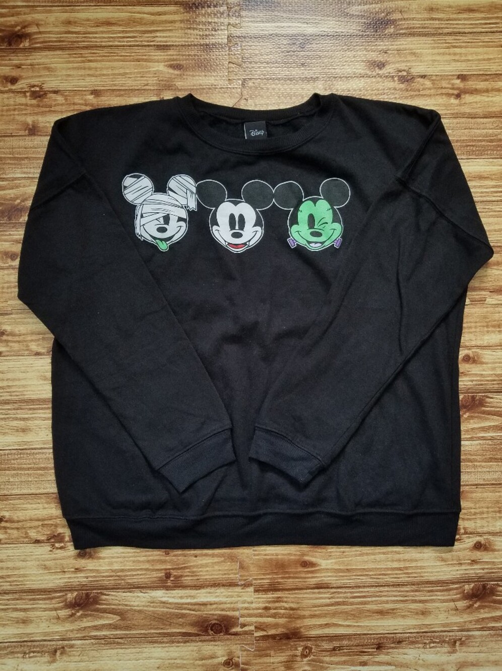 Disney Mickey Mouse Halloween Monster Sweatshirt Women's 2XL Black XXL